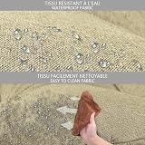 VOUNOT Euro Pallet Cushions Set Waterproof Beige Indoor Outdoor 120x80 view 4