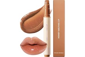 Nature Republic HONEY MELTING LIP GLITTER (14 MAPLE) SOFT LIP STICK,Lip Gloss, Glow lip, glossy, lip balm, lip crayon, jelly gloss, lip pen, lip glitter,valentines day gifts, korean make up