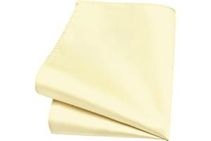 Branduce Solid Pocket Square for Men Plain Color Boy Handkerchief for Wedding Party