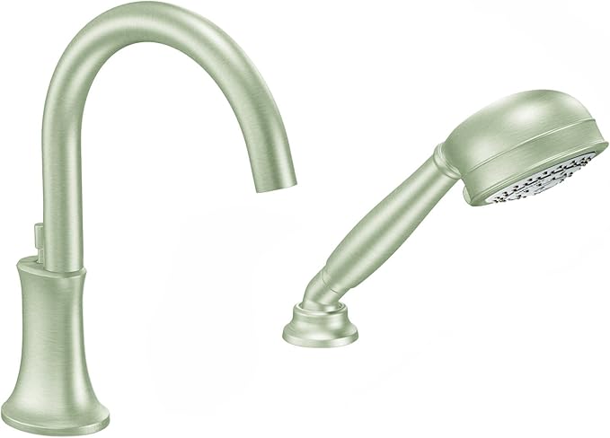 Moen TS9622BN Icon High Arc - Grifo para bañera (níquel cepillado