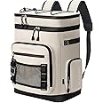 Hulongo Large Waterproof Insulated Cooler Backpack for Men & Women, Leak Proof Cooler Backpack for Camping, Beach, Fishing, Picnic, Travel, Outdoor, 30L, 48Cans