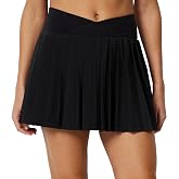 Amazon Essentials Women's Performance Stretch Woven Pleated Tennis Skort with Pockets