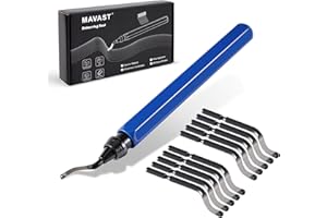 MAVAST Aluminum Deburring Tool with 11 High-Speed Steel (Blue)