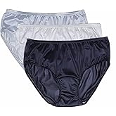 Shadowline womens Hidden Elastic Nylon Hipster Panty 3-pack