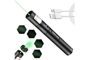 LUEIIN Long Range Green Laser Pointer High Power 10000 Feet, Rechargeable Green Laser Pointer High Power for Presentations Astronomy
