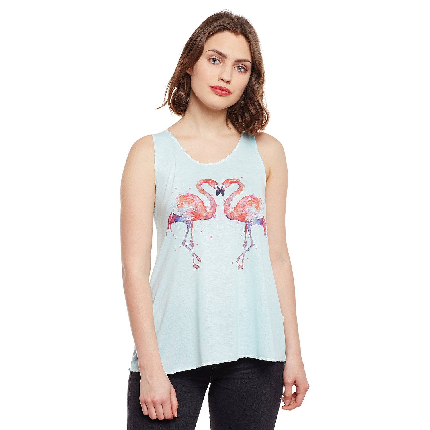 vimal pink,green tank tops for women(pack of 2)