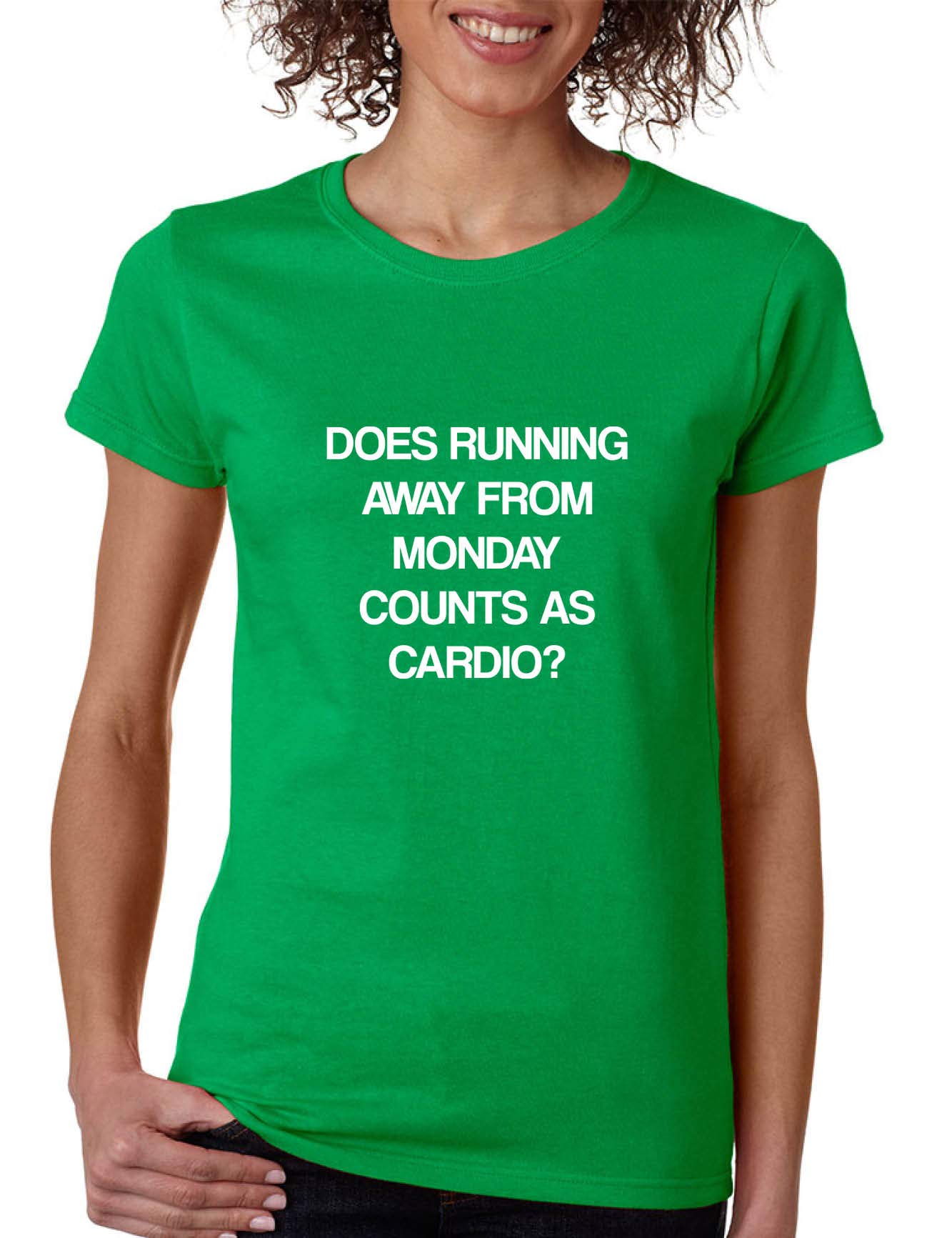  S T Shirt Does Running From Monday Counts As Cardio Funny Tee