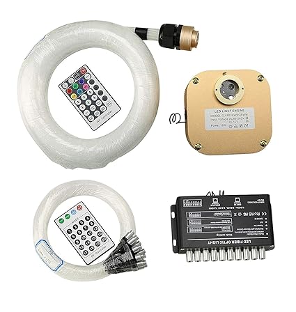 Huaxi Car Home 16w Rgbw Twinkle Fiber Optic Lights With Shooting