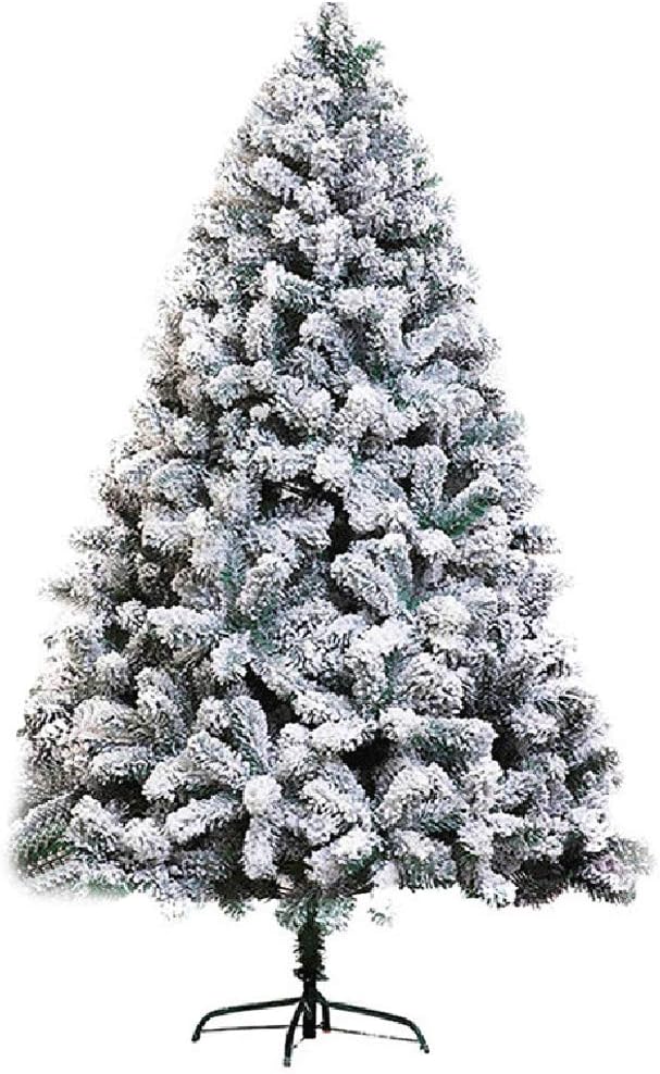 Snow Flocked Artificial Pine Christmas Tree 210cm 8 Feet, Realistic Xmas Tree with Sturdy Stand Holiday Decor Ornament-e 240cm(8 Feet)