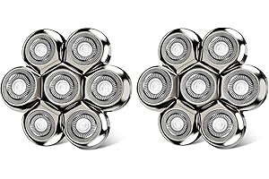YIEYOSD 7D Floating Head Compatible with SHPAVVER Replacement Heads,Head Shaver Replacement Heads Compatible with SHPAVVER Electirc Shaver for Men,7D Head Shavers for Bald Men.(2pack)