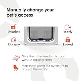Cat Mate 4-Way Locking Cat Flap for Large Cats and Small Dogs White view 5
