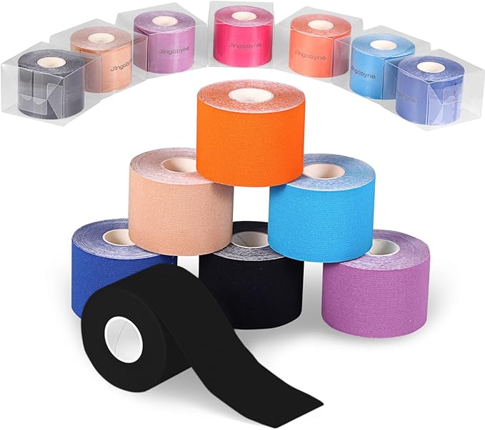 Jingobyne Kinesioligy Tape Sport Tape Muscle Support Tape for Knee Back