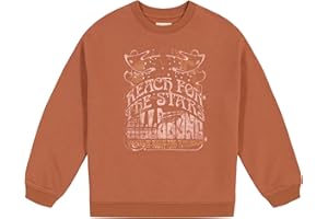 Billabong girls Long Sleeve Pullover Crewneck Sweatshirt, Soft French Terry Fleece, Relaxed Oversized Fit