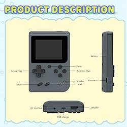 Retro Gaming Console, Portable Video Game Console