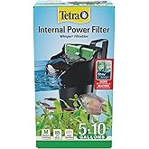 Tetra Whisper 85 GPH Internal Power Filter For Aquariums | For Fish Tanks Up To 10 Gallons, Whisper Quiet, Space-Saving Internal Filter Clips on Tank