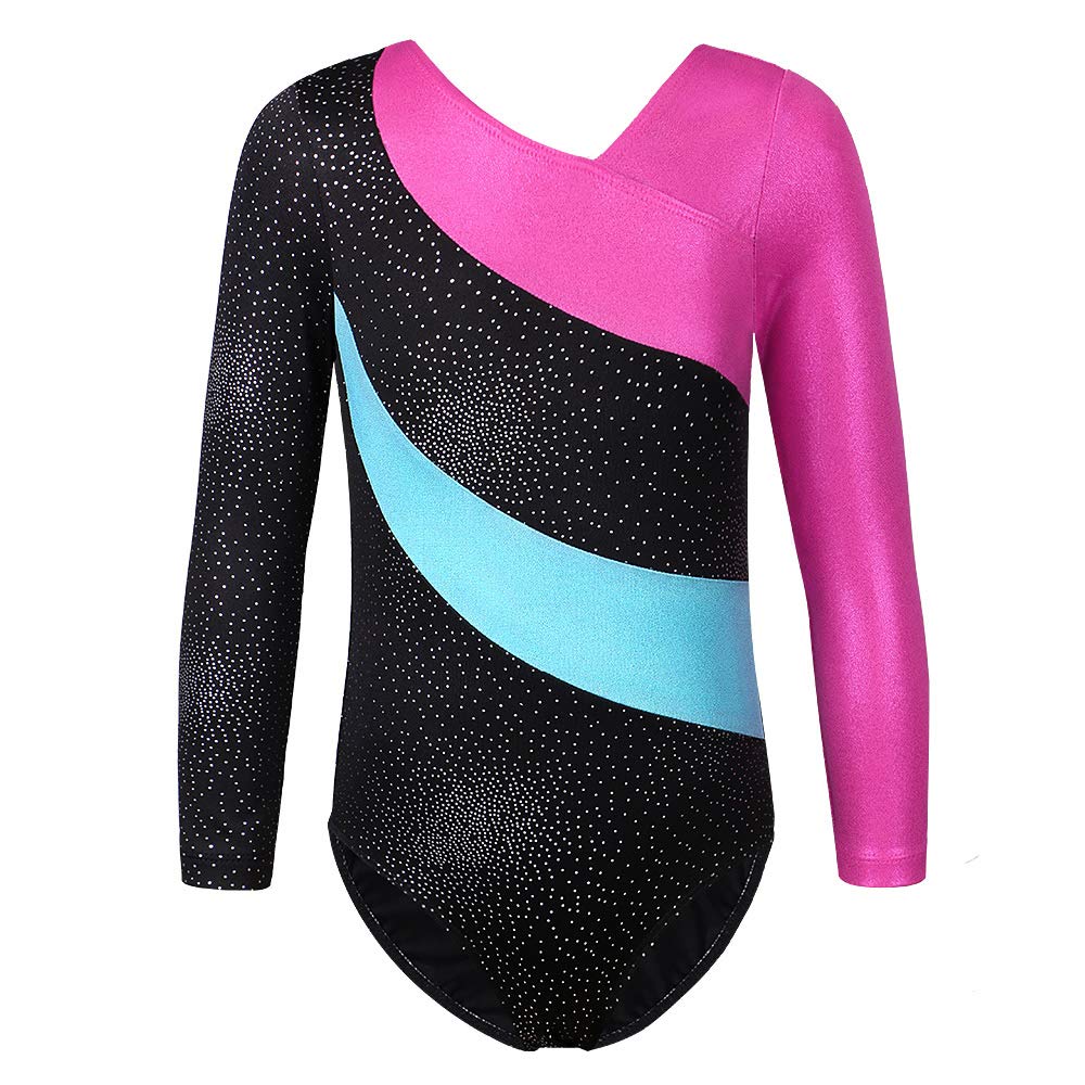 TFJH Onepiece Sparkle Dancing Gymnastics Athletic Clothes for Little
