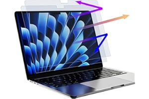2 Pack Anti Blue Light Screen Protector for MacBook Air 13.6 Inch 2022-2026 (M2,M3,M4,M5), Eye Protection Blue Light Blocking