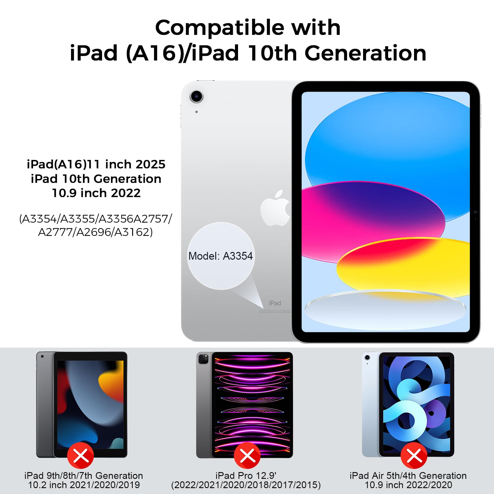 Blosomeet Clear Case for iPad A16 11th Generation 2025 11