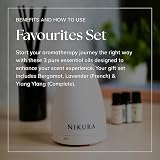 Nikura Favourites Essential Oils Set 3 x 10ml Bergamot Lavender Ylang Ylang view 6