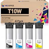 MEGOFFICE Remanufactured T10W Ink Cartridge T10W100 T10W200 T10W300 T10W400 | Compatible for WF-C5390 WF-C5890 Color Printer (1 Black/1 Cyan/1 Magenta/1 Yellow)