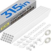 Delamu Cord Hider, 314in One-Wire Cable Hider, Cable Covers for Cords on Wall, Easy-to-Install Cable Hiders for Mounted TV, C