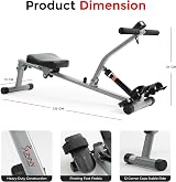 Sunny Health & Fitness SF-RW1205 Rowing Machine 12 Resistance Levels view 6