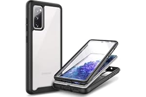 NZND for Galaxy Note 20 Phone Case with [Built-in Screen Protector], Full-Body Shockproof Protective Rugged Bumper Cover Impact Resist Case for Samsung Note 20 Black