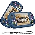 Silicone Case Compatible with Anbernic RG40XX H, Anti-Scratch, Washable, Shockproof Protective Cover for RG40XX H Handheld Game Console with Lanyard - Blue