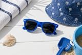 WS UK Kids Classic Sunglasses UV400 Protection Unisex Blue view 4