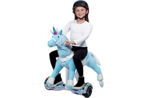Power Pony Ride On Horse for Kids 4-8 - Power Ponies Electric Ride on Horse - Unicorn Riding Toy Brings Epic Joy - Blue, Faith