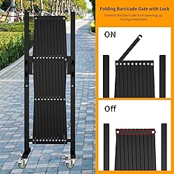 Expandable Barricade Gate,129” Safety Metal