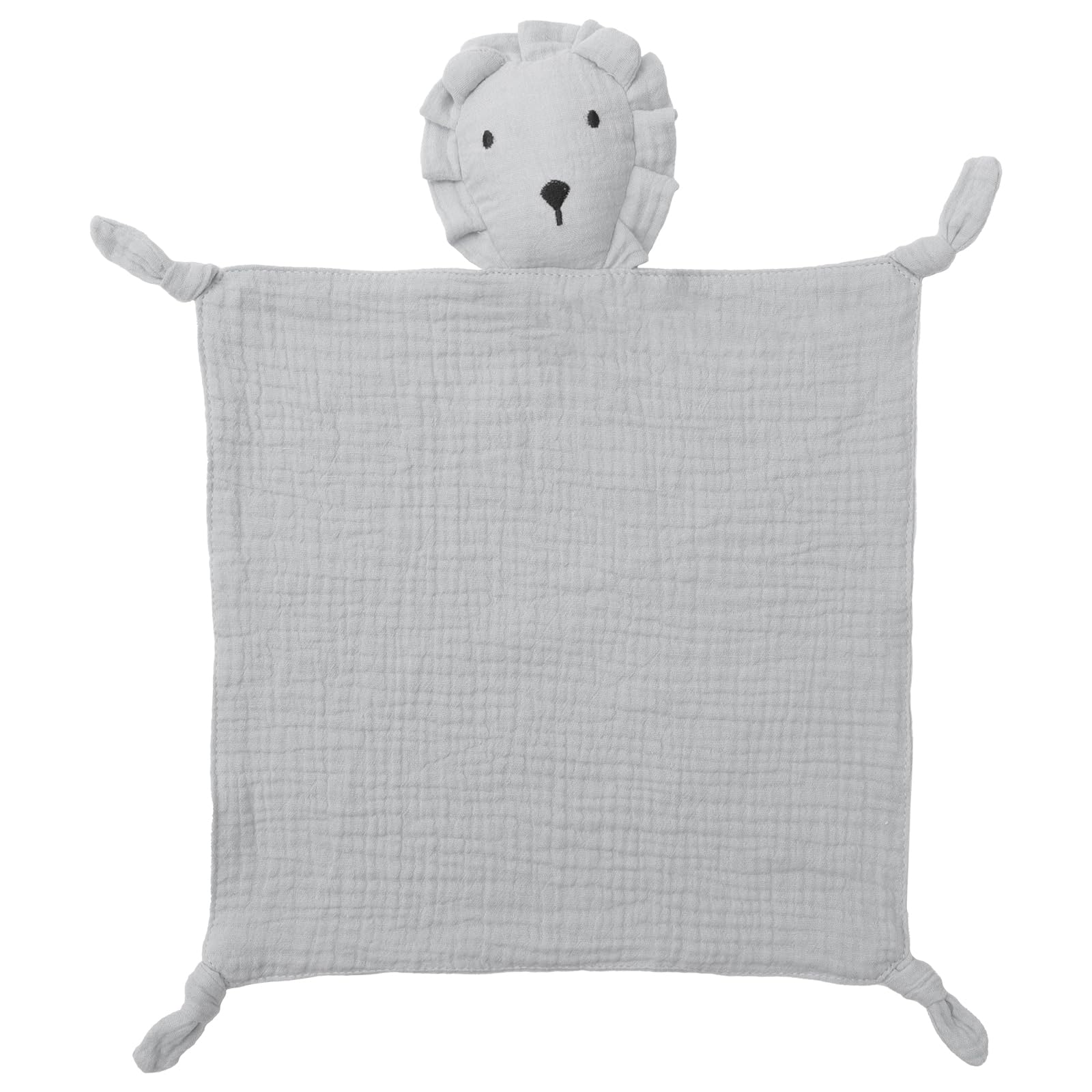 Photo 1 of 100% Organic Cotton Newborn Baby Loveys Security Blanket Muslin Soft & Breathable,Muslin Lion Lovies for Baby New Born Boy Girl Unisex Baby Unique Neutral Presents for Babies Newborn Toddler