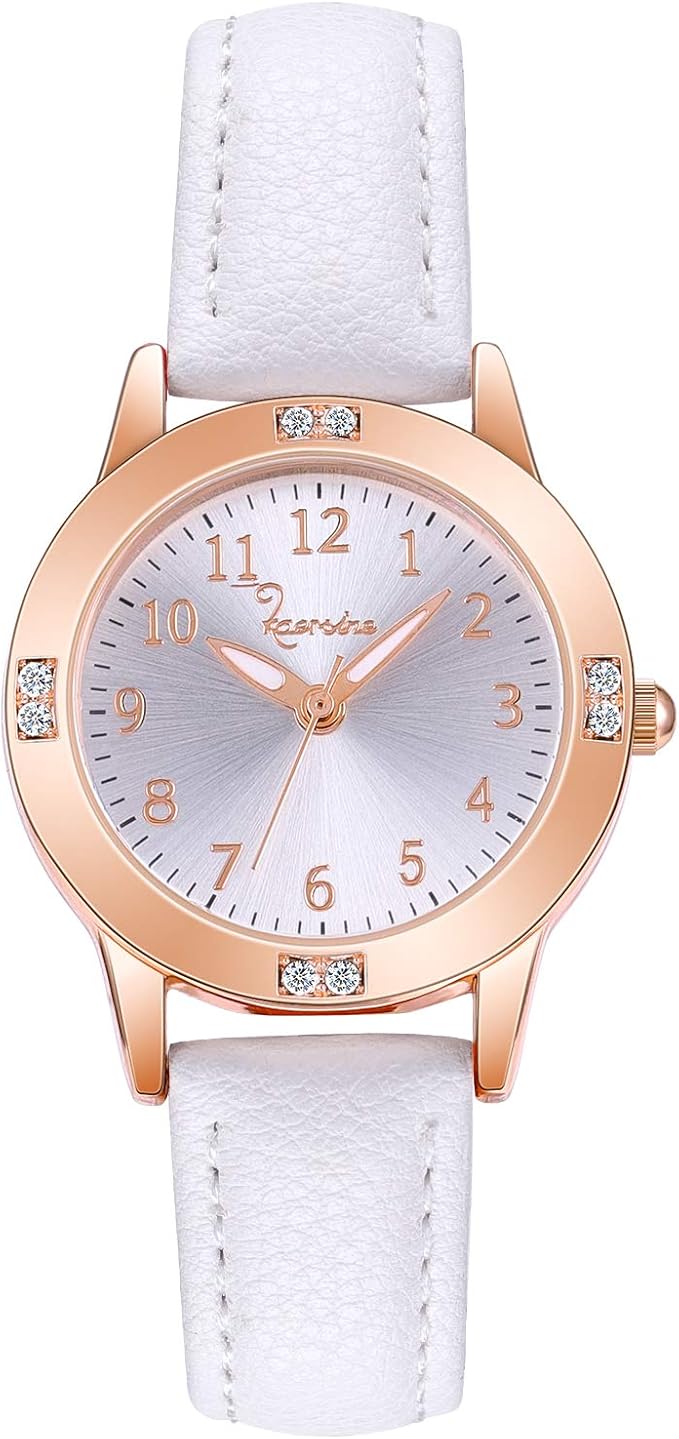 Women Wrist Watches, Ladie Luminous Dial Hand Leather Wrist