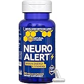 NATURAL STACKS NeuroAlert - 200mg Paraxanthine Energy Supplement - Caffeine Free Focus w/ 500mg L-Tyrosine & 100mg L-Theanine - 10mg NADH for Cellular Energy Support - 60 Paraxanthine Capsules
