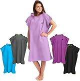 Fit-Flip Microfibre Changing Robe Lilac M Hooded Poncho Quick Dry