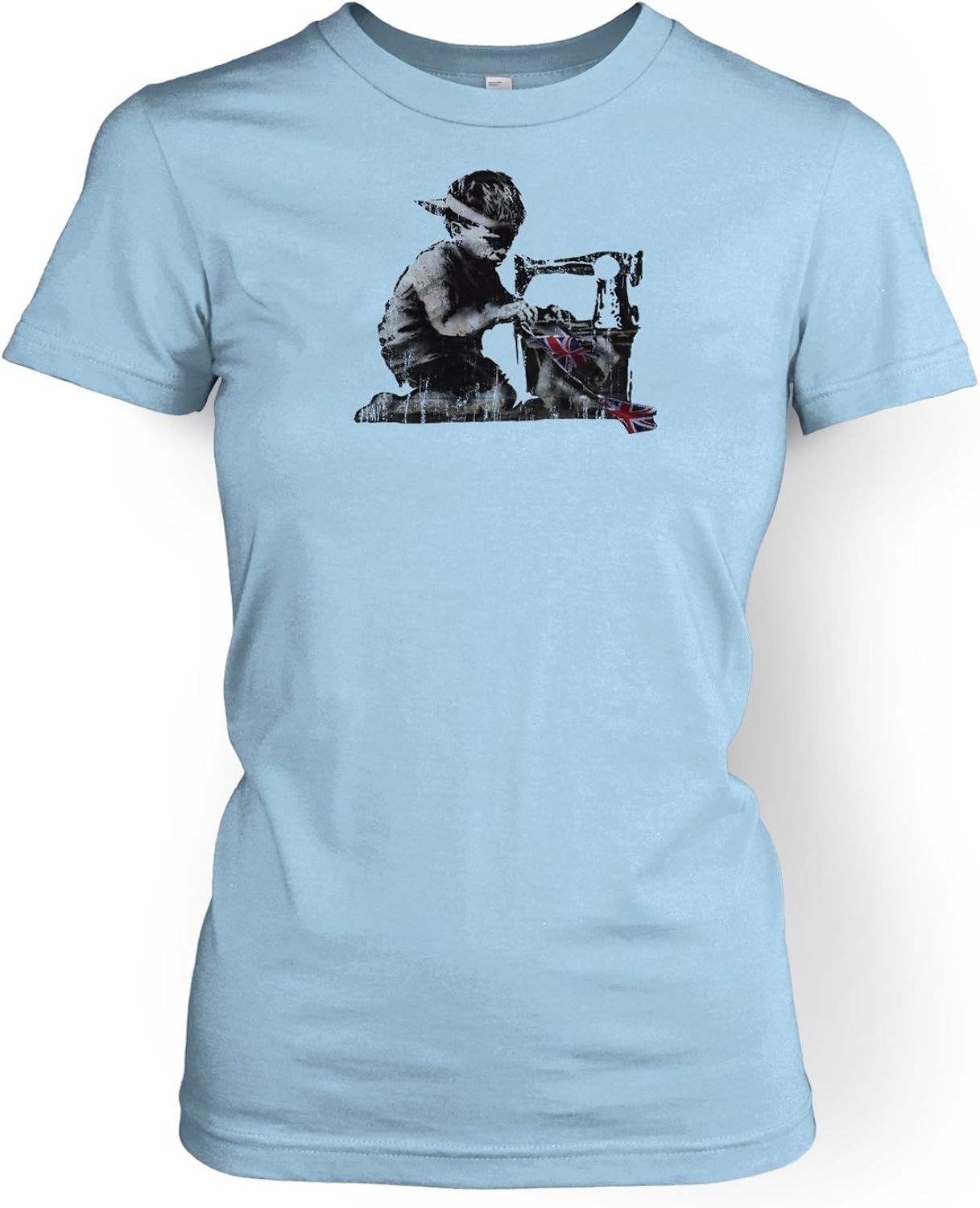 Banksy Jubilee Boy Ladies Tshirt Amazon.co.uk Clothing