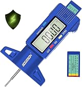 GODESON Blue Digital Tyre Tread Depth Gauge 0-25.4mm Large LCD UK