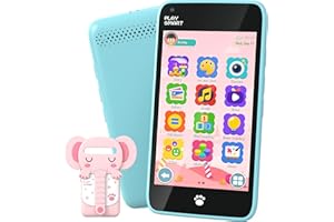 MOMILLA Kids Toys Smart Phone, 3.97" Touchscreen Toddlers Kids Smart Phone, Birthday Gifts for Girls Age 3 4 5 6 7 8 9 10 Year Old, Learning Toys Play Cell Phone with Front Camera, Games