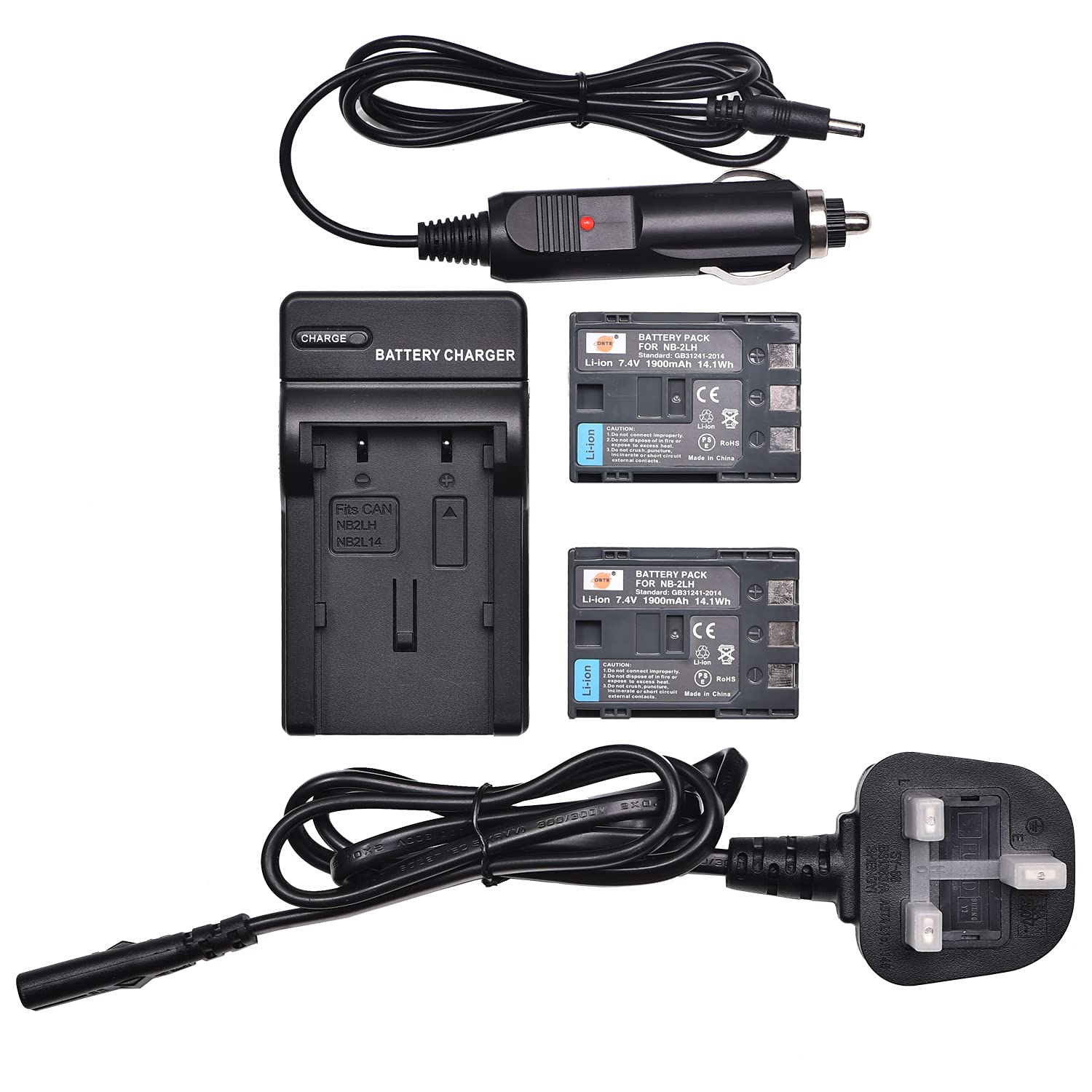 DSTE® 2x NB-2L NB-2LH Rechargeable Li-ion Battery + DC18U Travel and Car Charger Adapter for Canon Optura 30 40 50 60 400 500 PowerShot G7 G9 S30 S40 S45 S50 S60 S70 S80 VIXIA HF R10 HF R100 HF R11 HG10 HV20 HV30 HV40 ZR100 ZR200 ZR300 ZR400 ZR500 ZR600 ZR700 ZR800 ZR830 ZR850 ZR900 ZR930 ZR950 ZR960 DC301 DC310 DC320 DC330 DC410 DC420, Elura 40 50 60 65 70 80 85 90 EOS 350D 400D Digital Rebel XT XTi FV500 FVM20 FVM30 FVM100 FVM200 HG10 HV20 HV30 Digital Camera as BP-2L5 BP-2LH
