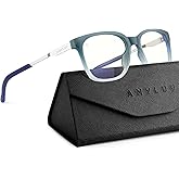 ANYLUV Blue Light Glasses for Men, Lightweight Computer Gaming Glasses, Stylish Anti Eyestrain Blue Light Blocking Men