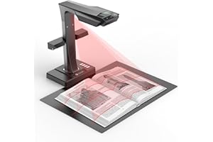 CZUR ET24 Pro Professional Book Scanner, 24MP Document Camera, 3rd Gen Auto-Flatten & Deskew Tech, A3 Document Scanner, 180+ Languages OCR, Support HDMI, for Windows/MacOS/Linux