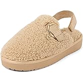 The Children's Place Girls Girls Comfy Slip on Clog with Backstrap, Faux Fur Lined