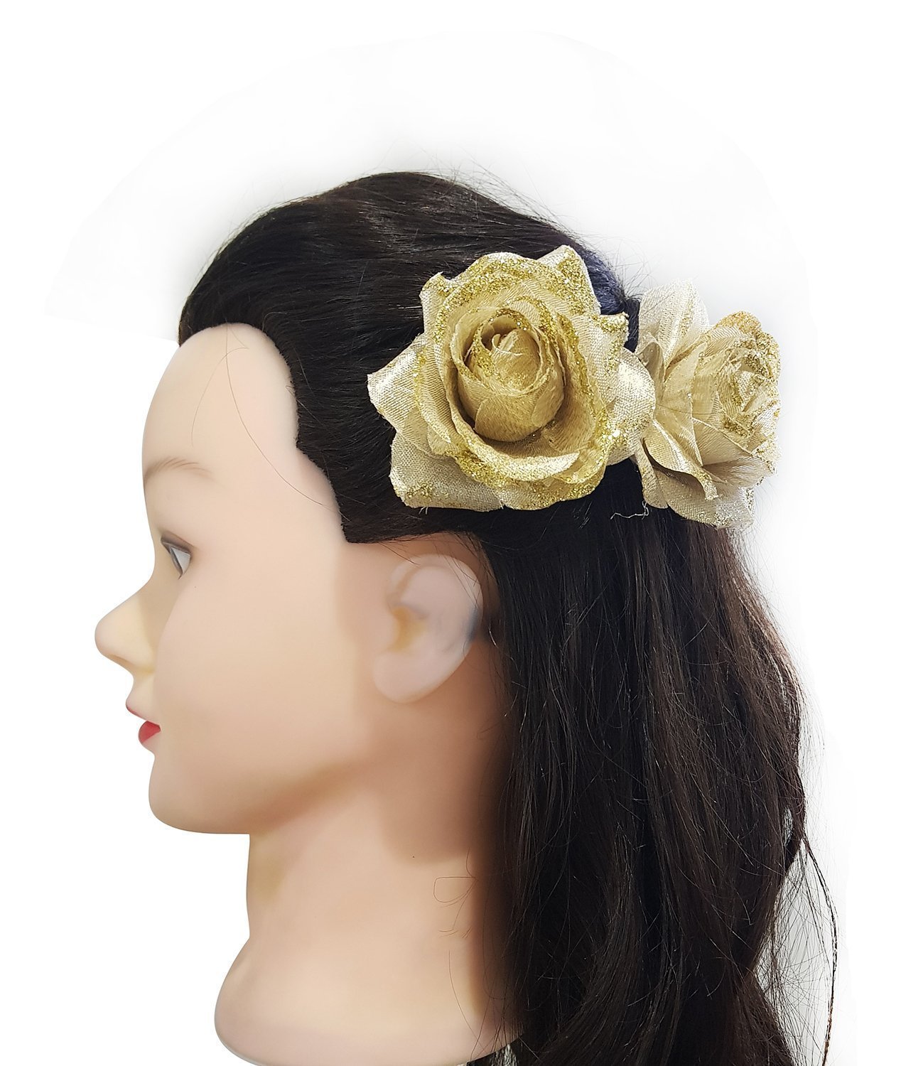 Buy Ekan Hair Accessories Velvet Rose Hair Clips Juda Styling