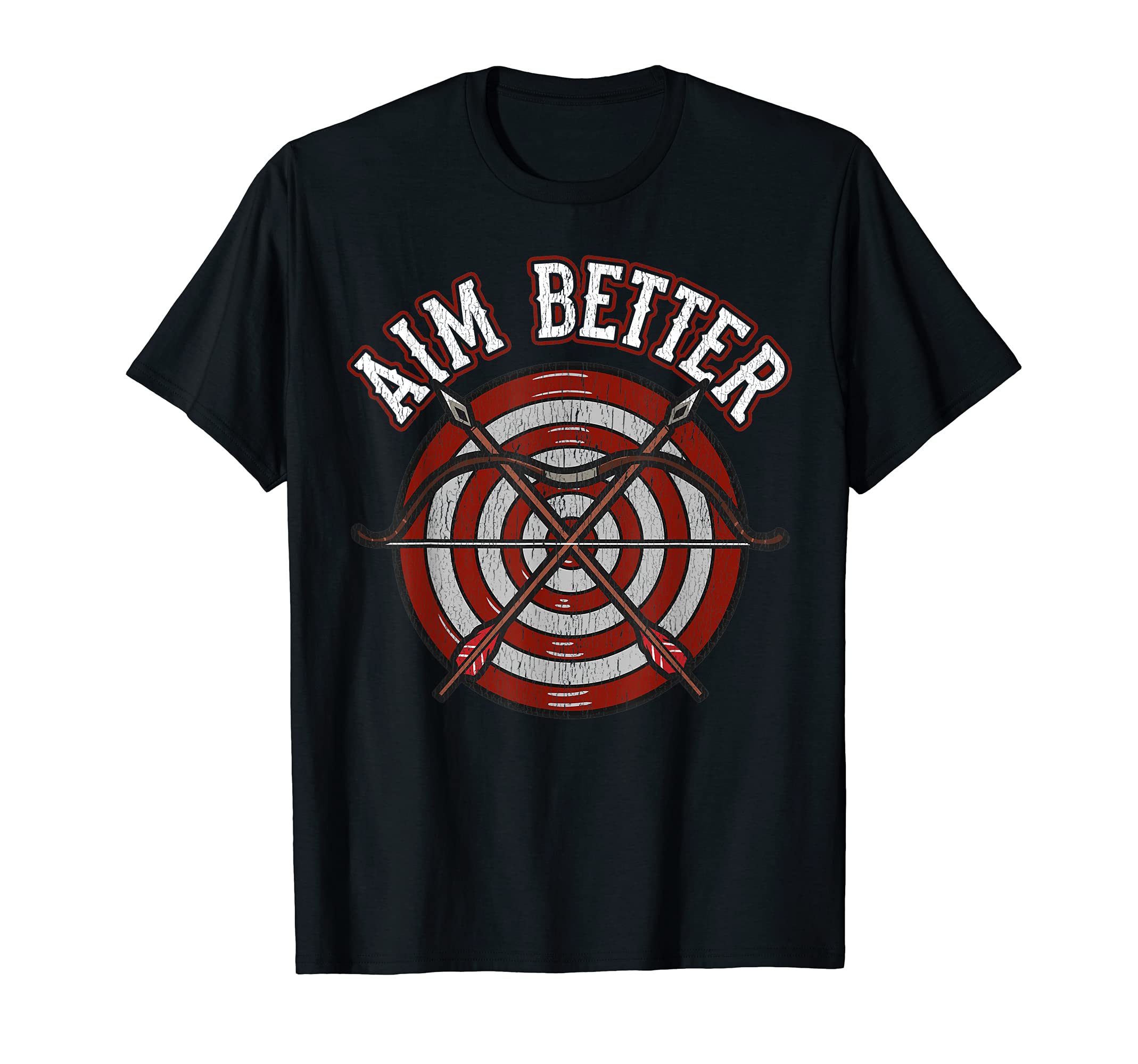 Aim Better Archery Sports Advice Bow & Arrow Pro Amateur Fan T-Shirt