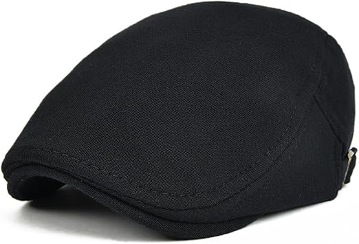 black flat hat