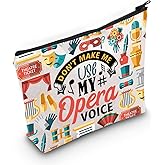 PLITI Opera Lover Gift Don't Make Me Use My Opera Voice Opera Musical Makeup Bag For Singer Musician Vocalist Theatre Lover (Opera Voice Bag)