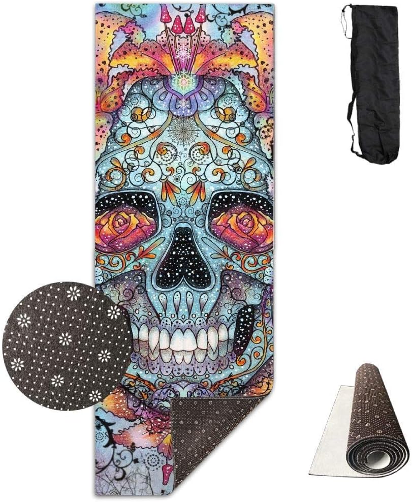 skull yoga mat