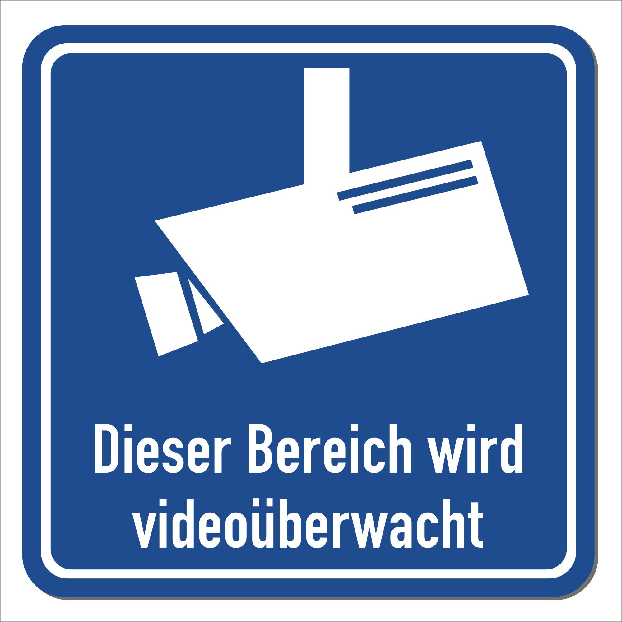 Magnetic sign plot will be video surveillance, magnetic sign with pictogram according to DIN 33450, weatherproof, suitable for indoor/outdoor use.