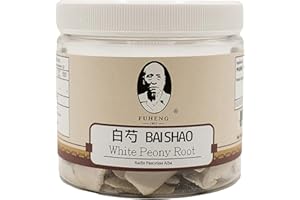 BAI SHAO - 白芍 - White Peony Root - FUHENG福恒 - Since 1905-100g 1 Container Not Powdered