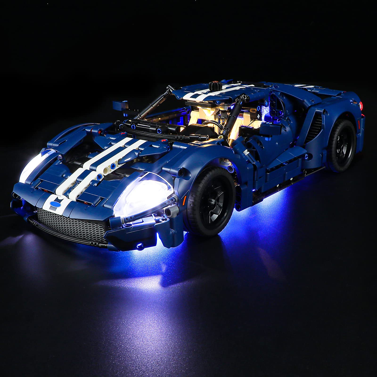 YEABRICKS LED Light for Lego-42154 Technic 2022 Ford GT Building Blocks Model (Lego Set NOT Included)